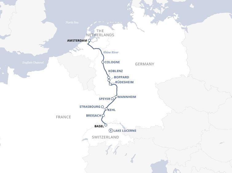 Uniworld European Map