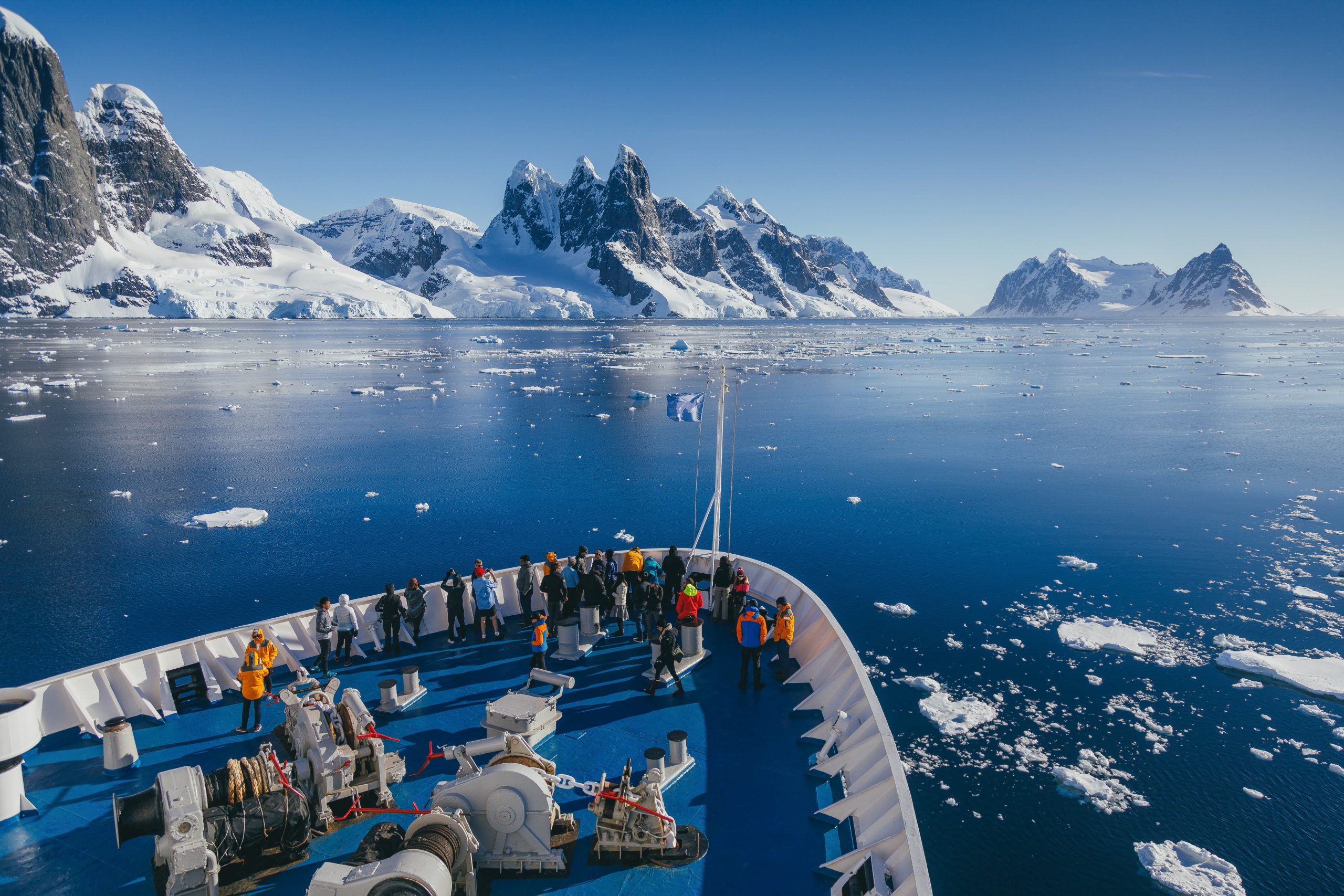 View from Quark ship in Antarctica