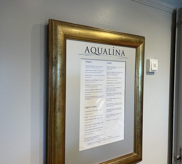 Azamara Journey Aqualina Restaurant Menu