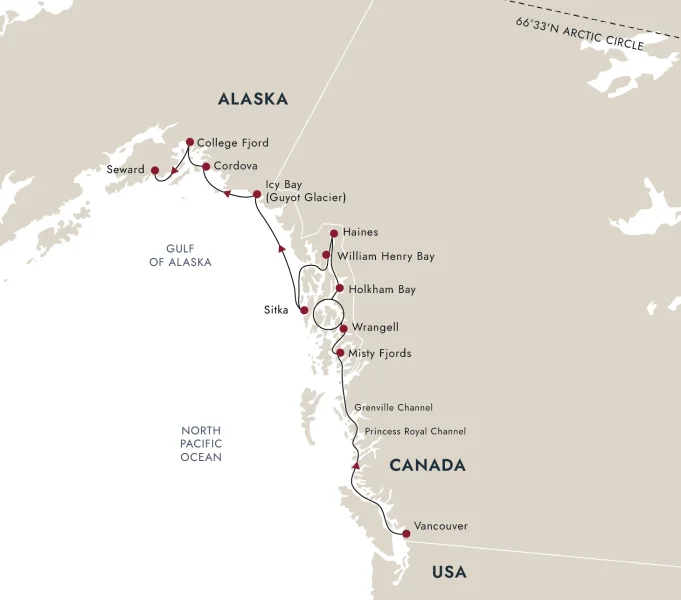 Vancouver to Seward